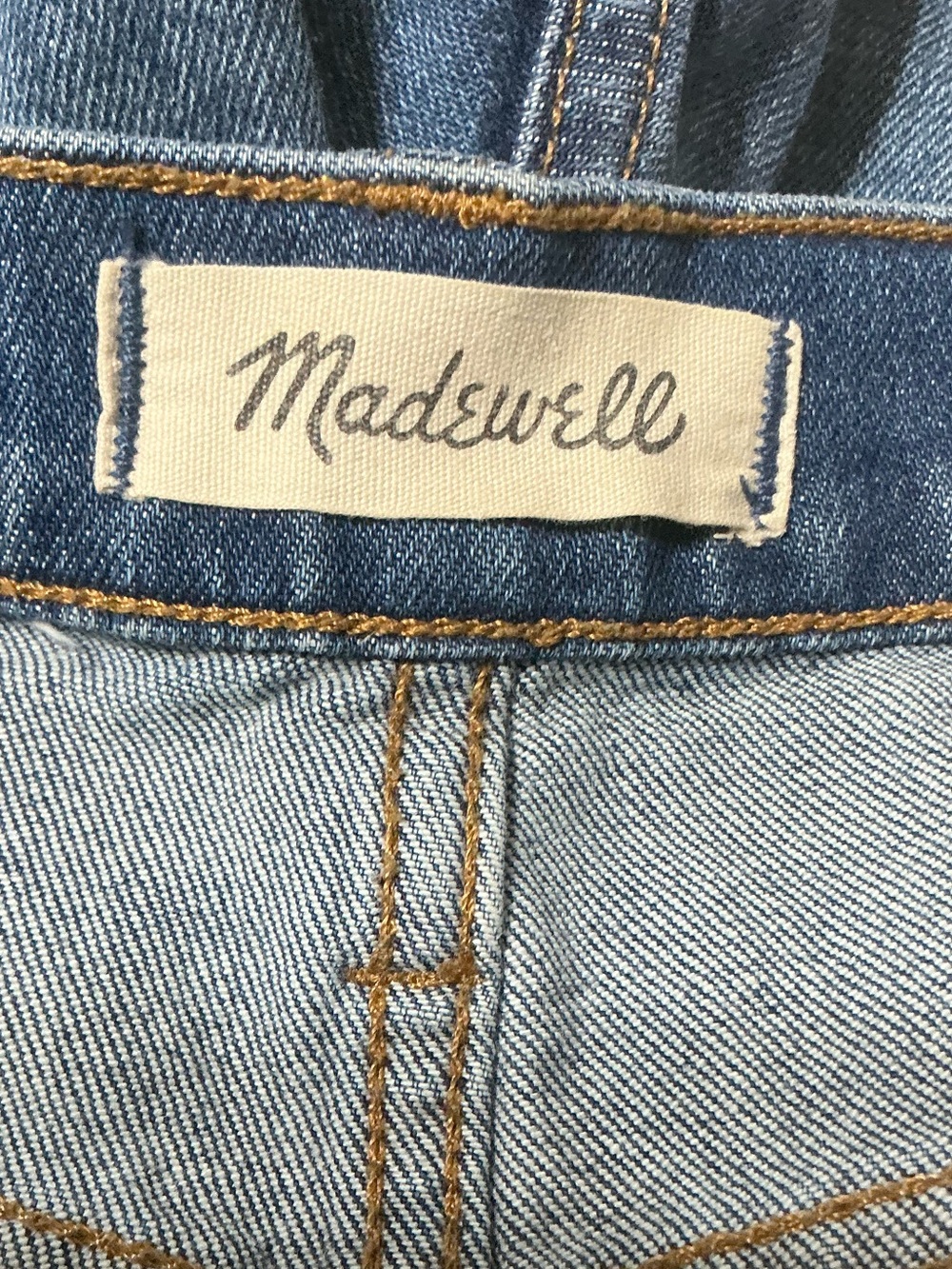 Madewell Dark Indigo Rolled Hem Denim Shorts Size 28 - Picture 11 of 13